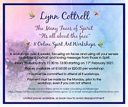 Next online course Febr + Mar the many faces by Spirit by Lynn Cottrell