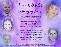 Next Online workshop Febr Spirit Art Changing faces of Spirit by Lynn Cottrell